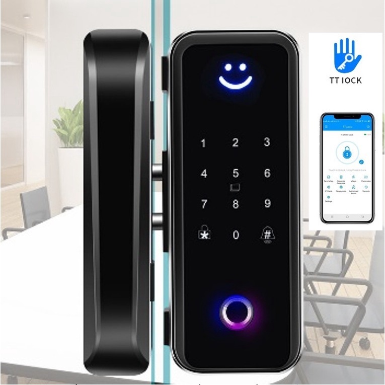 Khoá vân tay cao cấp App TTLOCK cho cửa kính - KG-K669TT - Ảnh 2