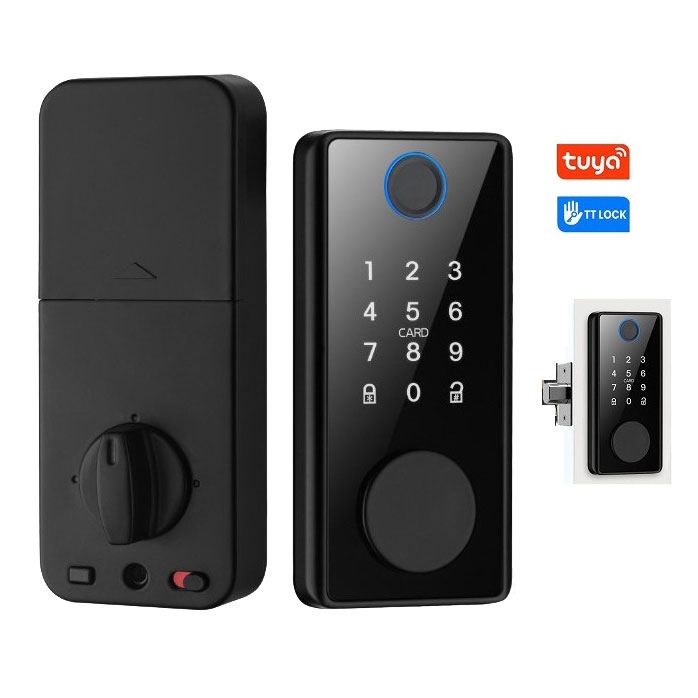 Khoá vân tay cho cửa kính cao cấp đóng mở tự động App TUYA TTLOCK