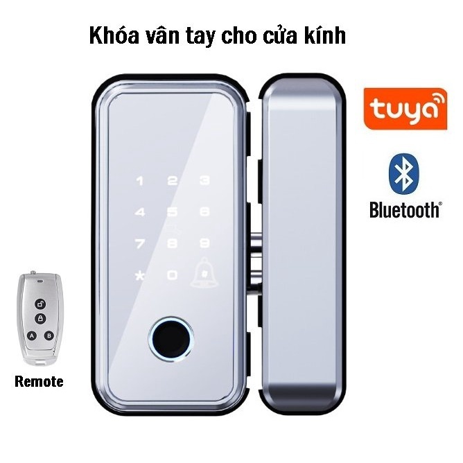 Khóa vân tay cho cửa kính King Guard KG-KB2S App Tuya - Ảnh 4