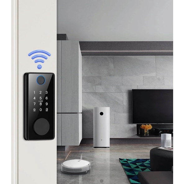 Khoá vân tay cho cửa kính cao cấp đóng mở tự động App TUYA TTLOCK - Ảnh 3