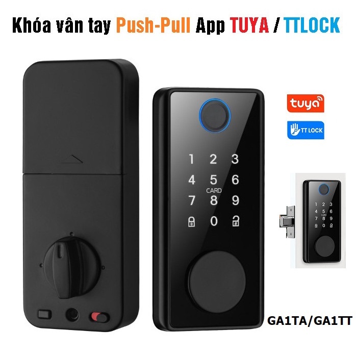 Khoá vân tay cho cửa kính cao cấp đóng mở tự động App TUYA TTLOCK - Ảnh 4